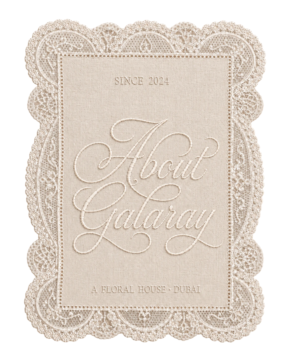 About Galaray — a floral house, Dubai, since 2024